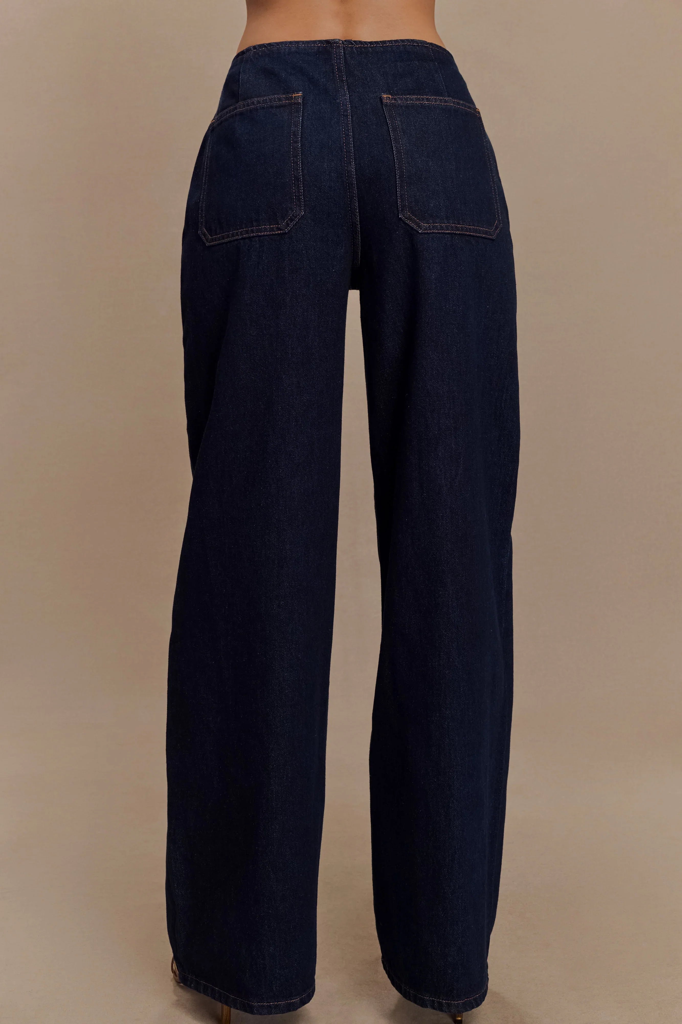 Caitlin Mid Rise Denim Jeans Indigo Blue