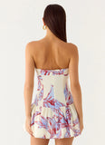 Mario Mini Dress Purple Floral