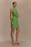 Oria Chiffon Mini Dress Green