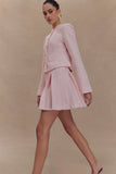 Cleo Boucle Mini Skirt Powder Pink
