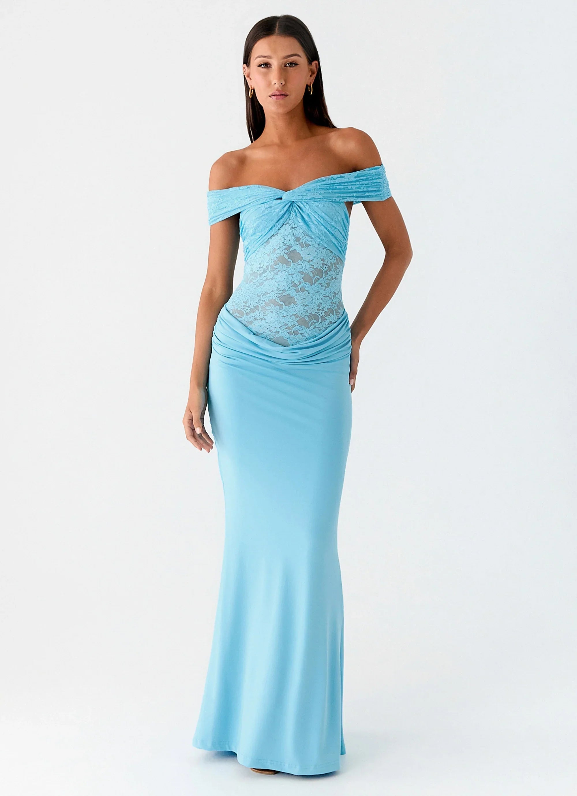 Either Way Maxi Dress Turquoise Blue