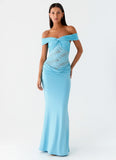 Either Way Maxi Dress Turquoise Blue