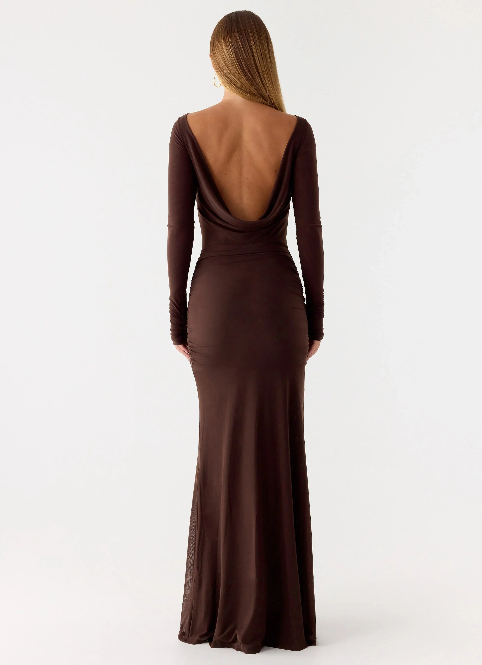 Dray Maxi Dress Chocolate