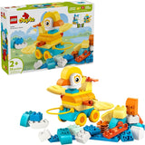 LEGO DUPLO Town 3 in 1 Animals on Wheels Building Toy Learning Play Set for Toddler Boys Girls Ages 2 Animal Building Blocks for Sensory Skills Practice Pretend Play Gift Idea 10448