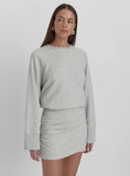 Grey Marl Oversized Sweatshirt