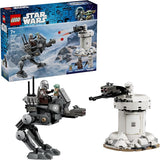 LEGO Star Wars AT RT Attack Building Toy for Boys Girls Ages 7 with The Mandalorian Grogu Minifigures Playset for Kids Gift for Birthdays 75444