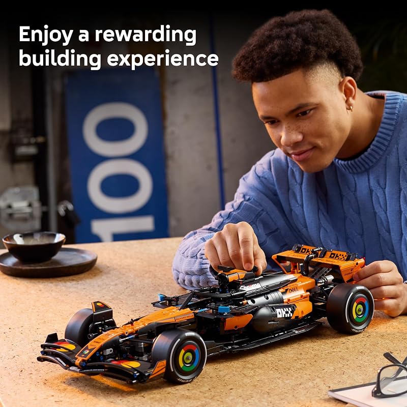 LEGO Technic McLaren MCL39 F1 Car Building Set for Adults Room or Office Decor for Men Women Ages 18 Gift for Birthdays Authentic Details 42228