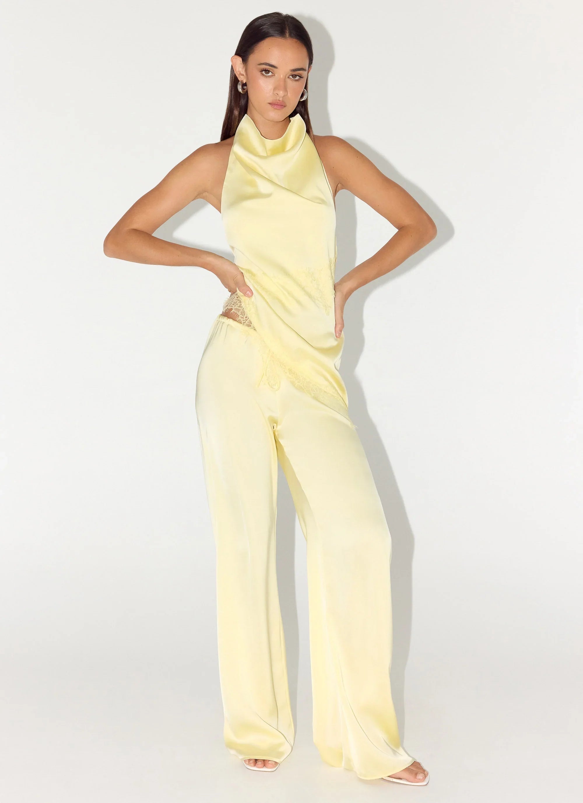 Deacon Low Rise Pants Yellow