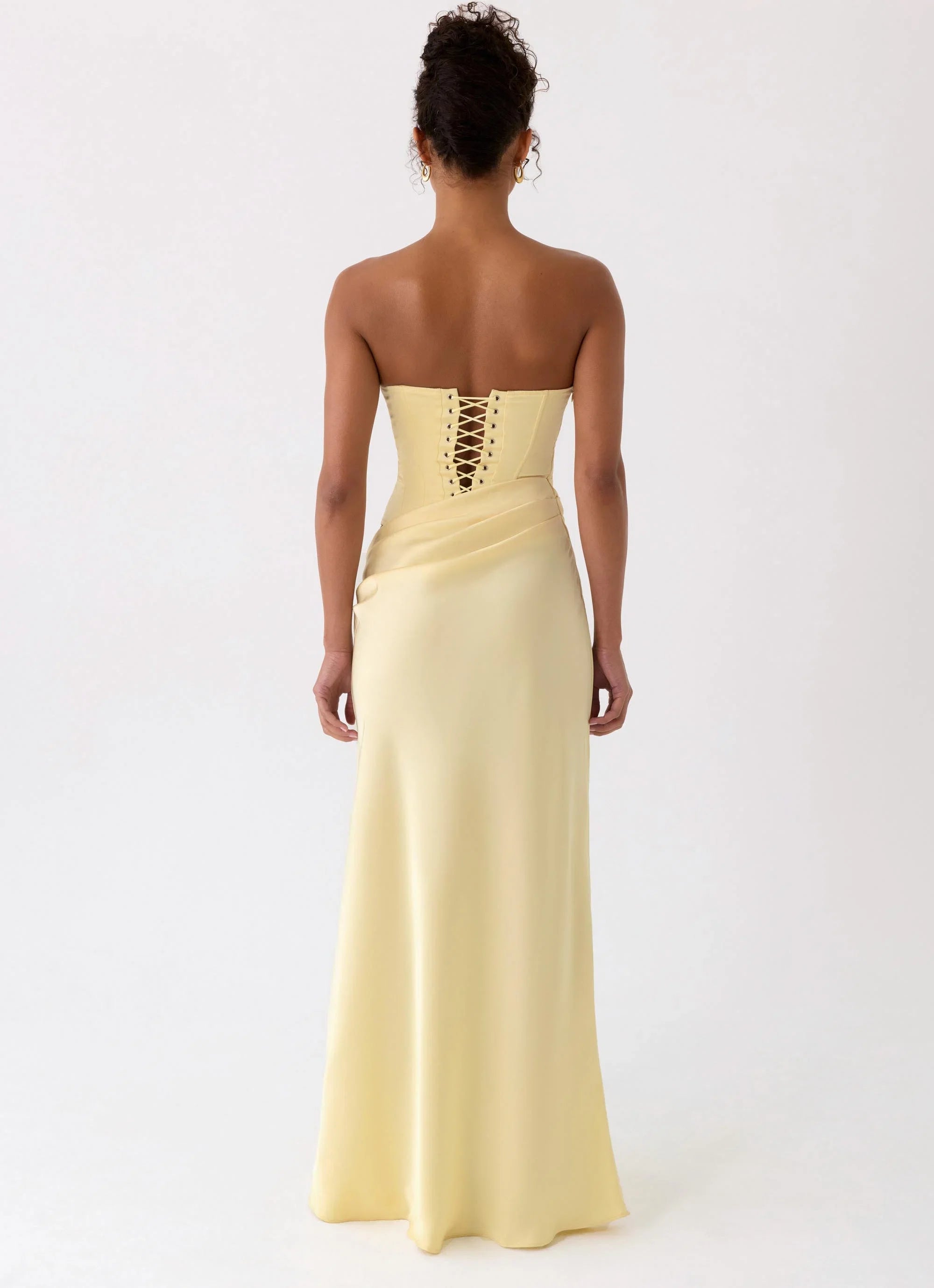 Emory Corset Maxi Dress Yellow