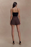 Jasper Sheer Plunge Lace Bodysuit Black