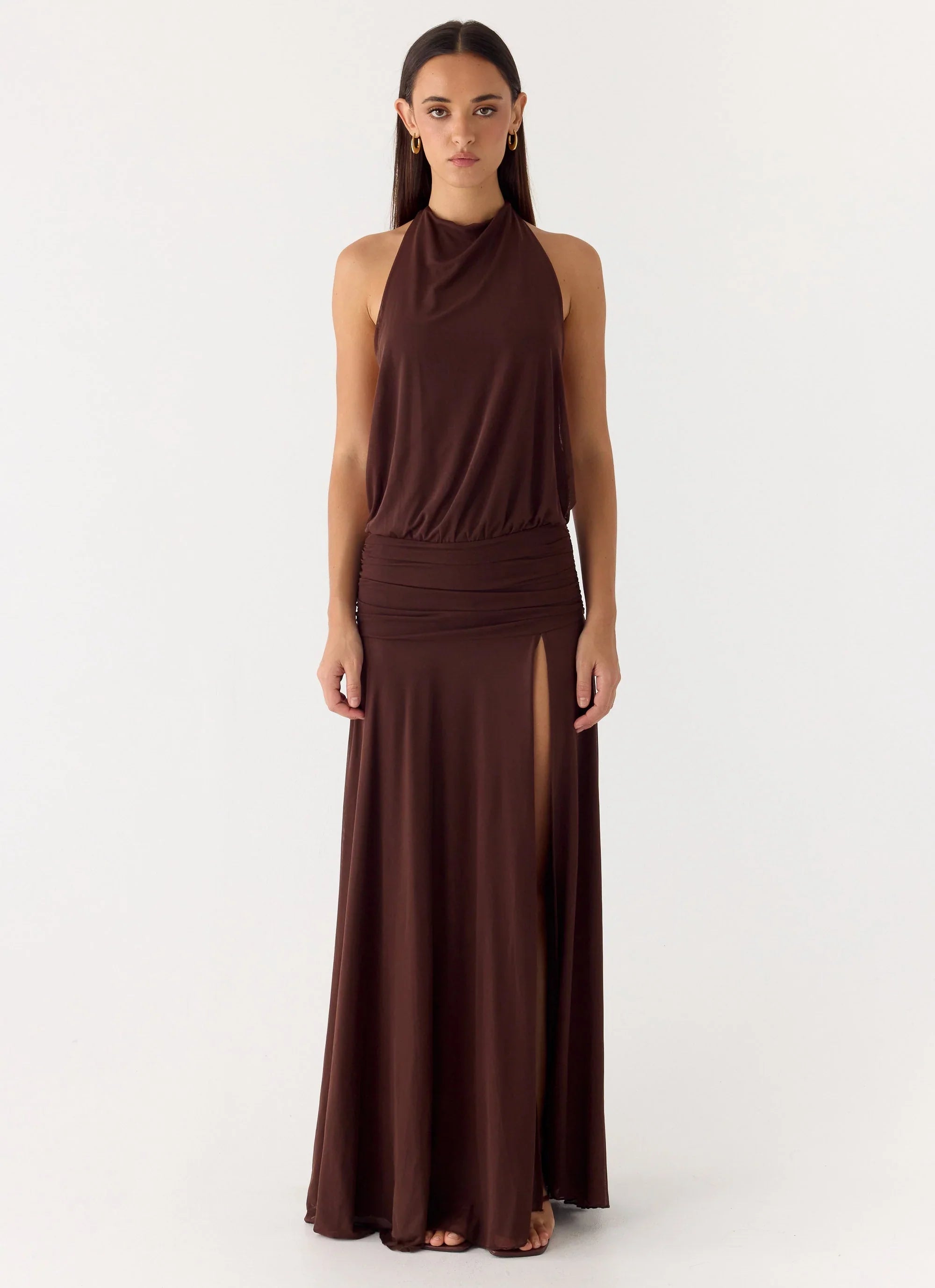 All This Aura Maxi Dress Chocolate