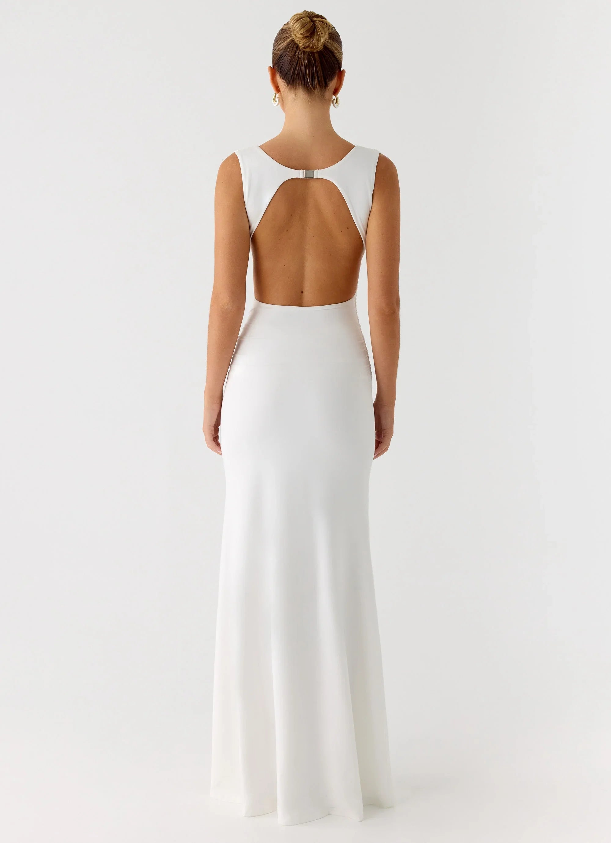 Cherry Sky Maxi Dress White