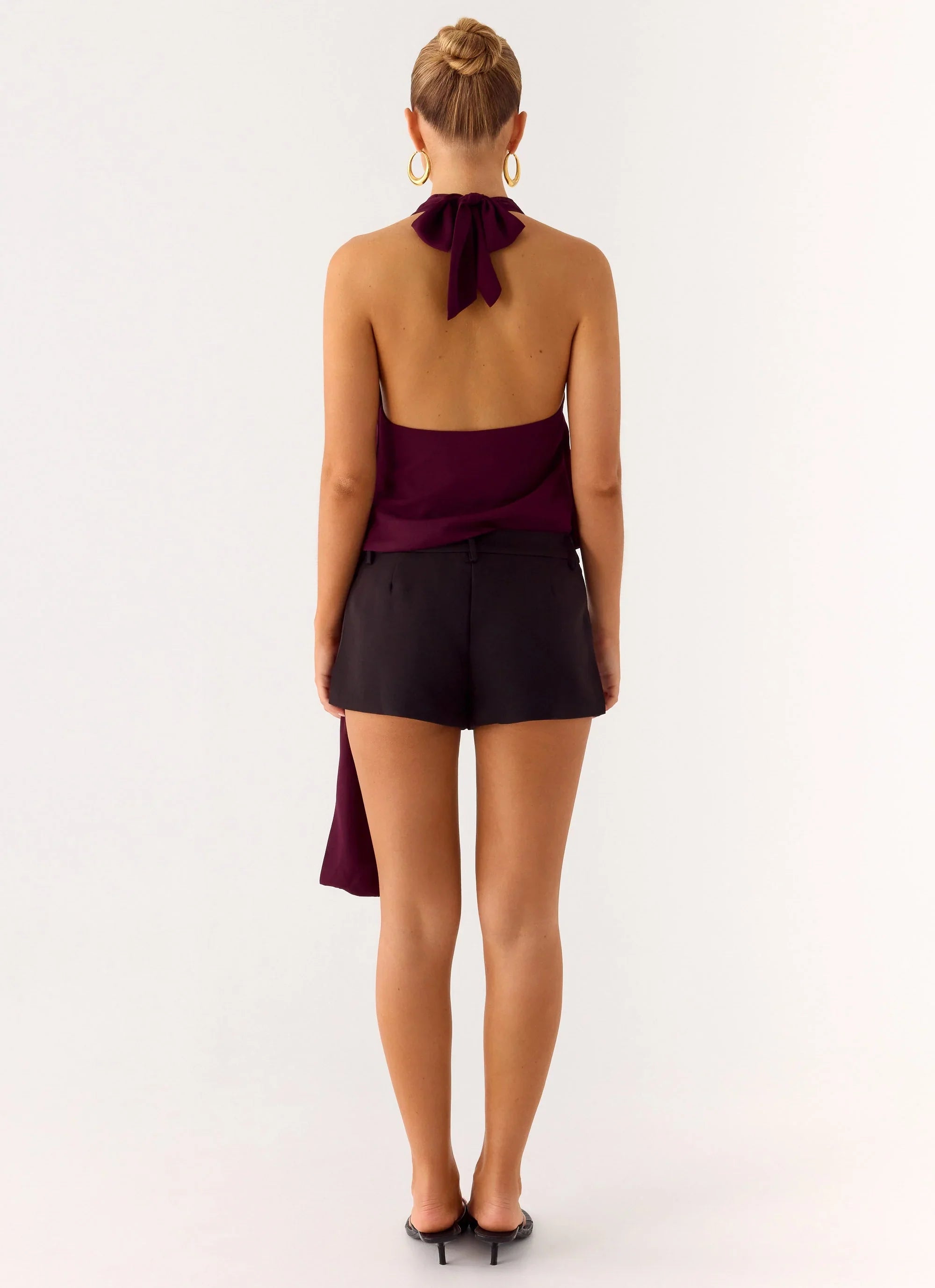 Teaha Wrap Top Plum