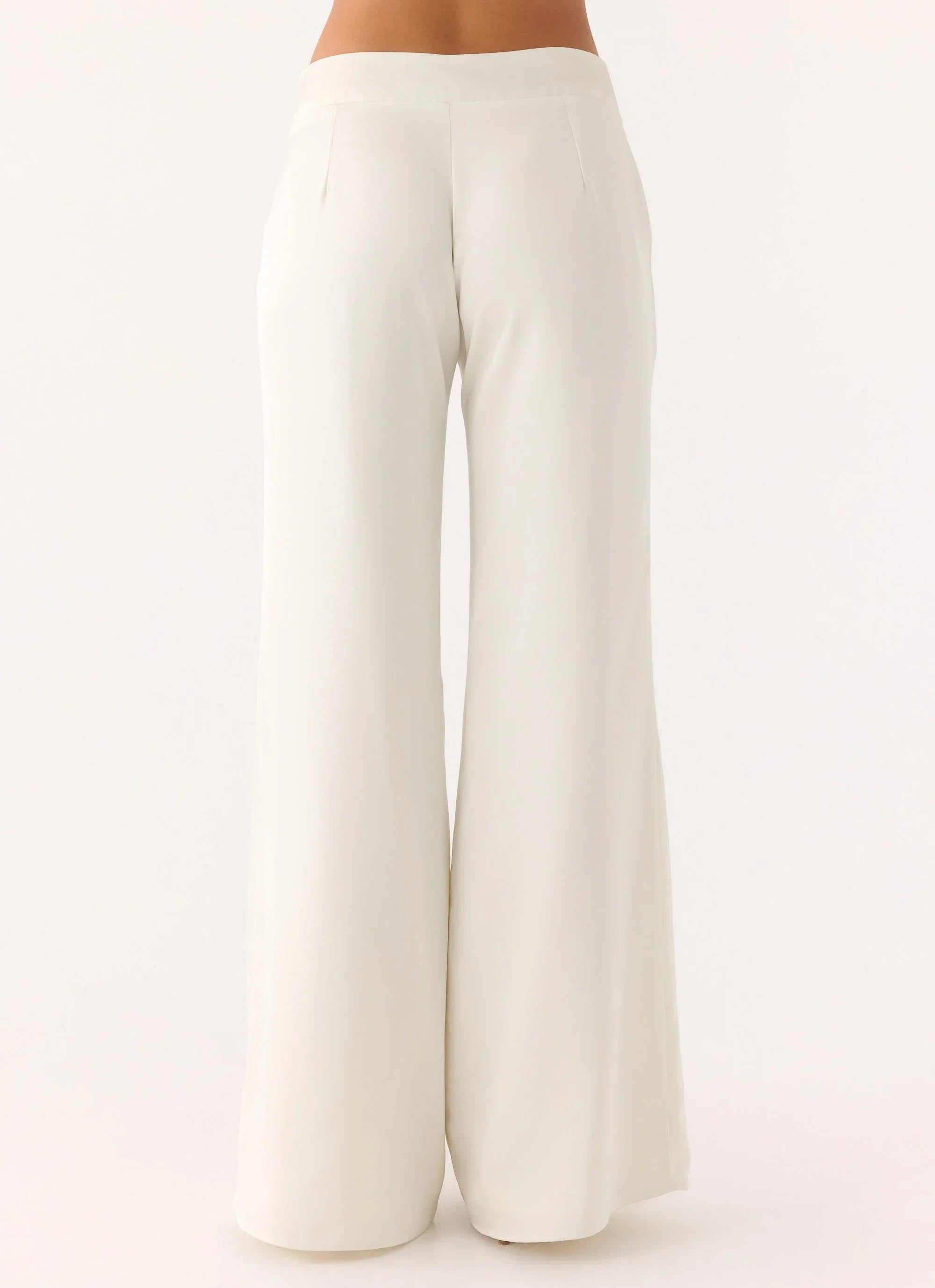 Elmah Low Rise Pants White