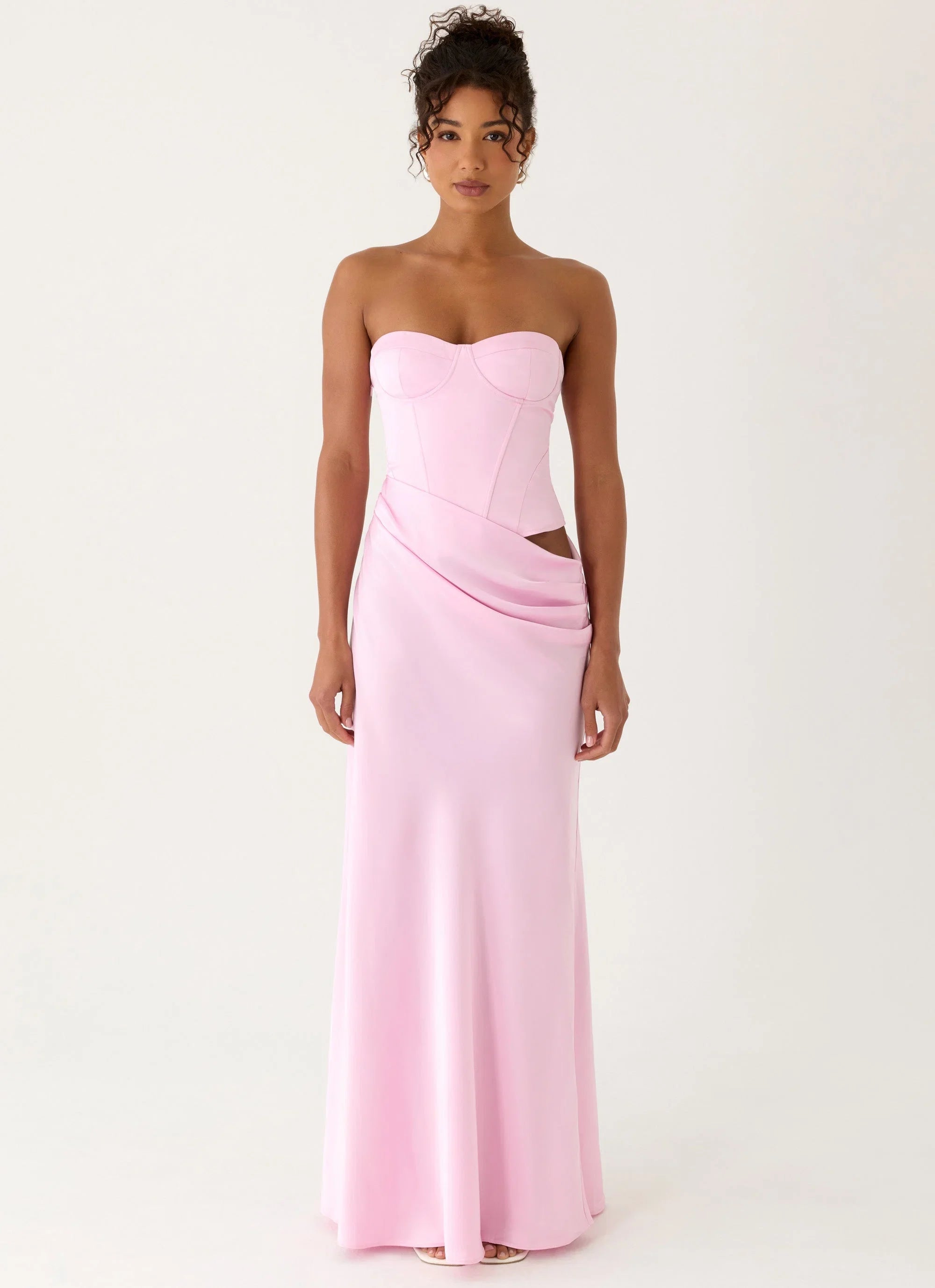 Emory Corset Maxi Dress Pink