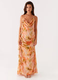 Diedre Rose Strappy Maxi Dress Sunset Floral