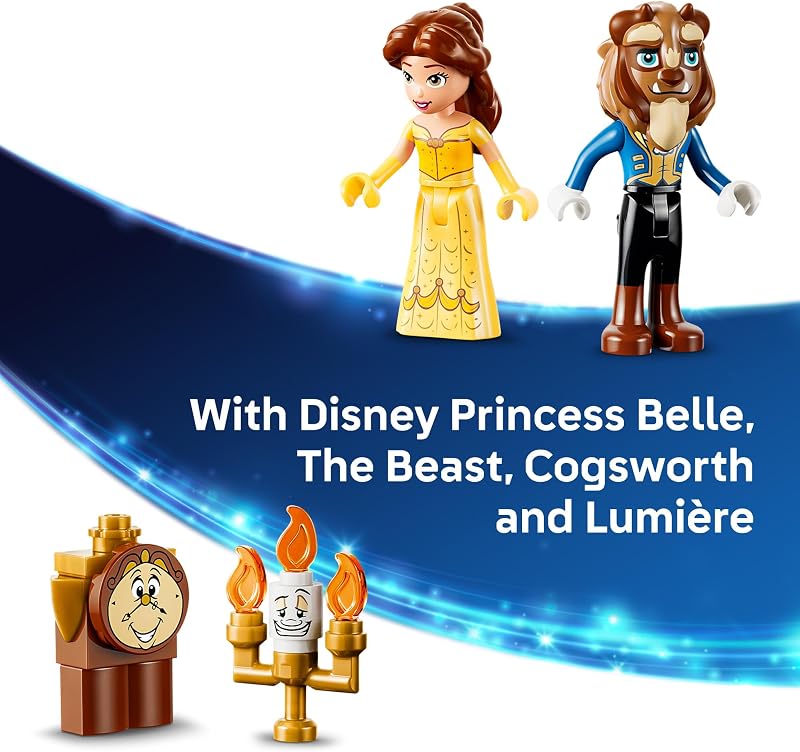 LEGO Disney Princess Belle the Beasts Enchanted Castle 43289 Building Toys for Girls Boys Ages 4 Castle Toy W Movie Characters Pretend Play 254 pieces Gift for Birthdays
