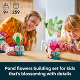 LEGO Botanicals Water Lilies 11511 Building Toys for Girls Boys Ages 9 Decor for Bedroom Desk Artificial Flowers 259 pieces Gift for Birthdays