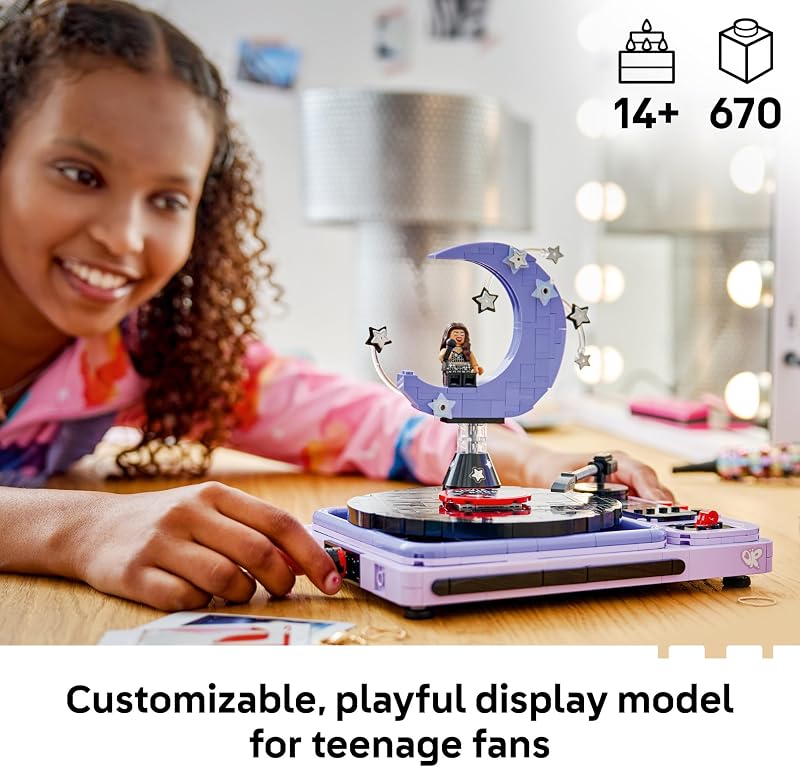 LEGO Editions Olivia Rodrigos Concert Moon 43029 Collectible Building Toy for Teens Ages 14 Olivia Rodrigo Minifigure Bedroom Decor 670 pieces Gift for Birthdays