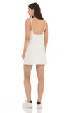 Front Pocket Dress in White