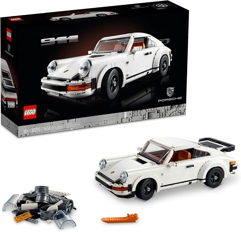 LEGO Icons Porsche 911 10295 Juego de construcción Turbo Targa coleccionable kit de modelo de coche de carreras Porsche 2 en 1 para adultos y adolescentes idea de regalo