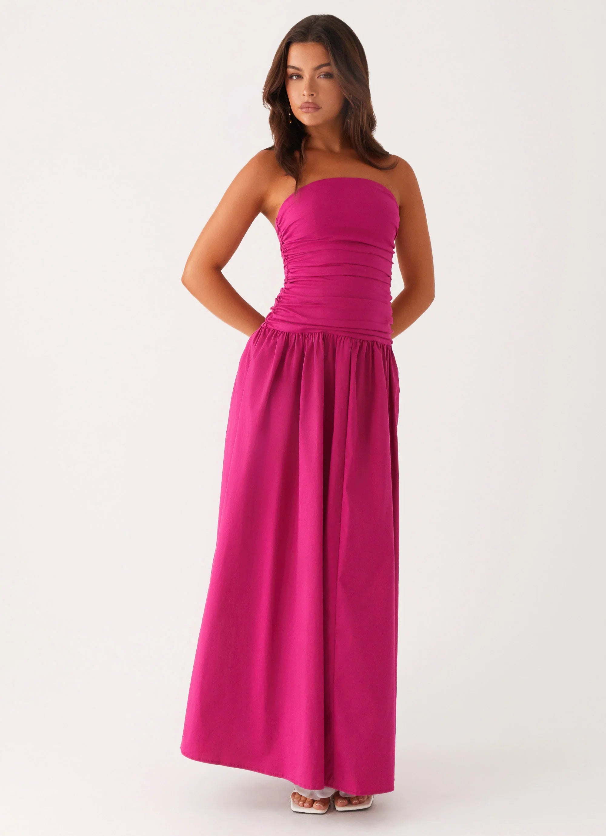 Carmel Maxi Dress Fuchsia