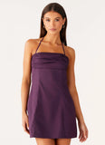 Sonique Mini Dress Plum