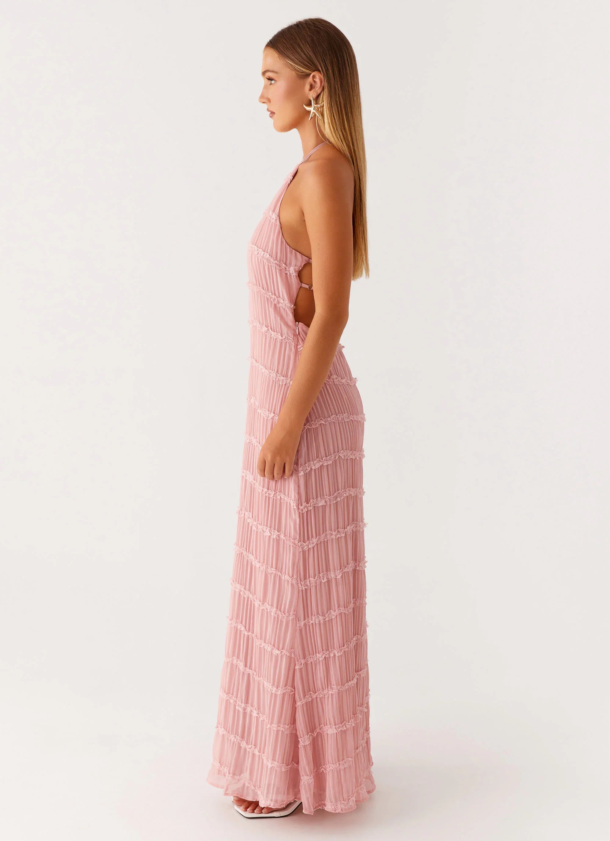 Aullie Maxi Dress Pink