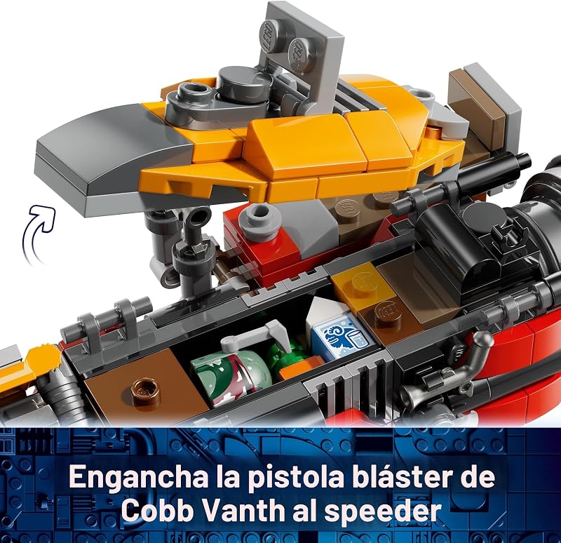 LEGO Star Wars Juguetes de construcción del vehículo espacial de Cobb Vanth para niños y niñas Juego de simulación para niños y fanáticos a partir de 7 años Regalo para cumpleaños Con