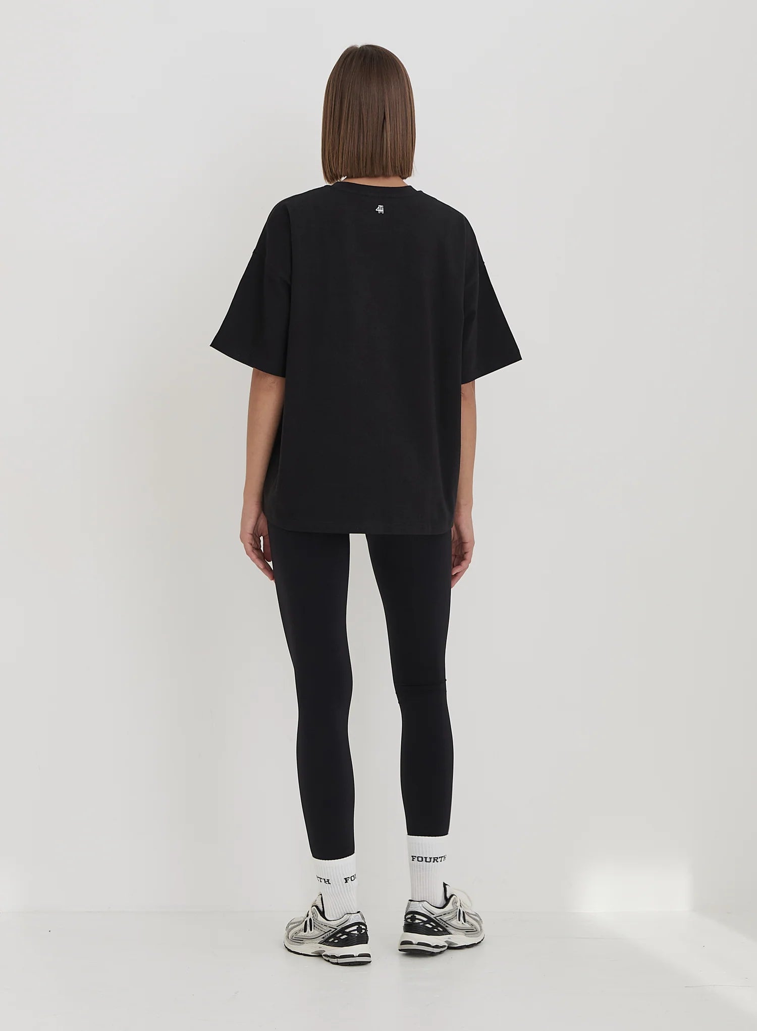 Black Embroidered Apres Ski Slogan T Shirt
