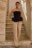 Hastings Stone High Waist Wide Leg Trousers