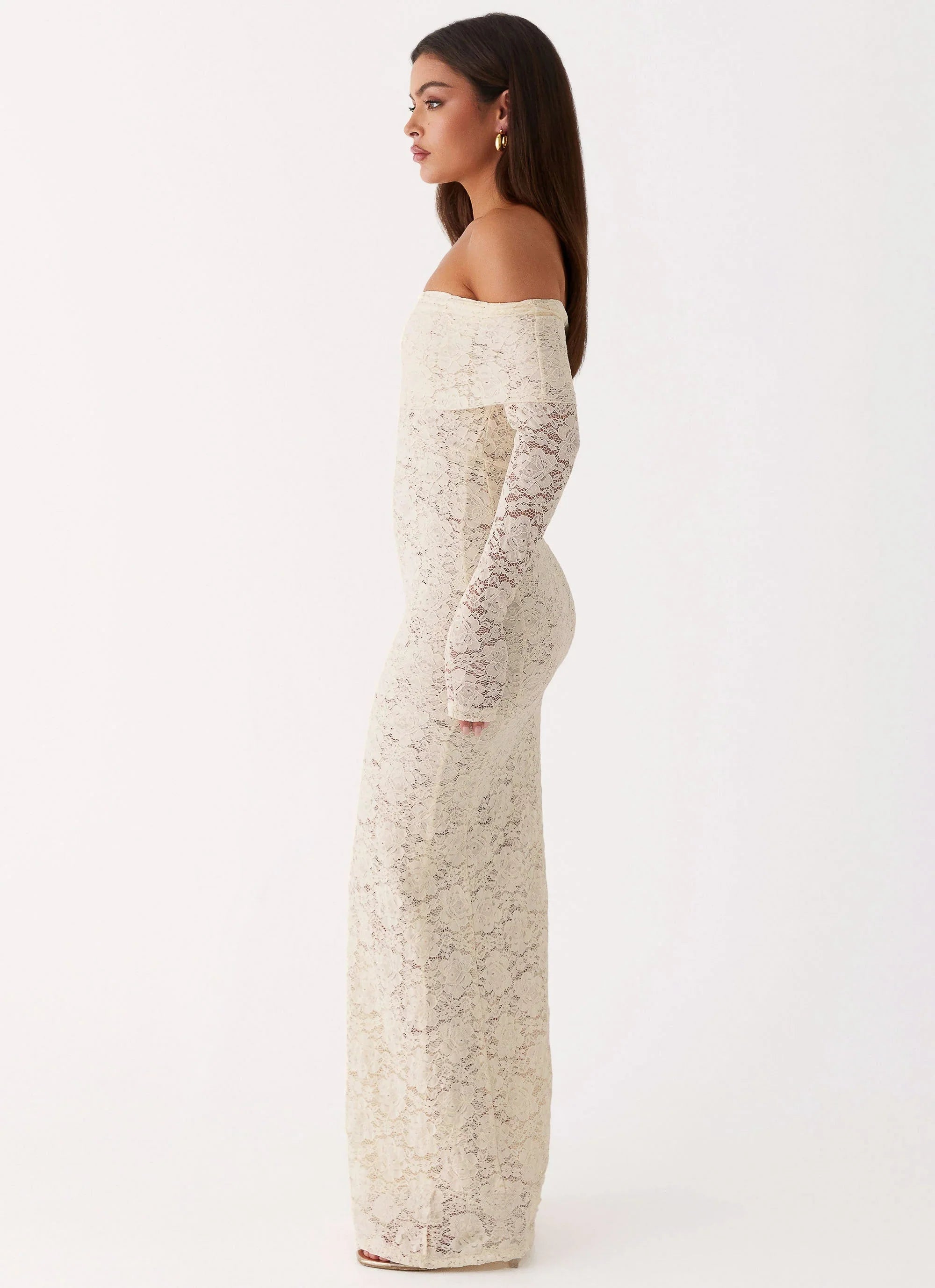 Yours Always Lace Maxi Dress Ivory