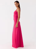 Carmine Embellished Maxi Dress Fuchsia