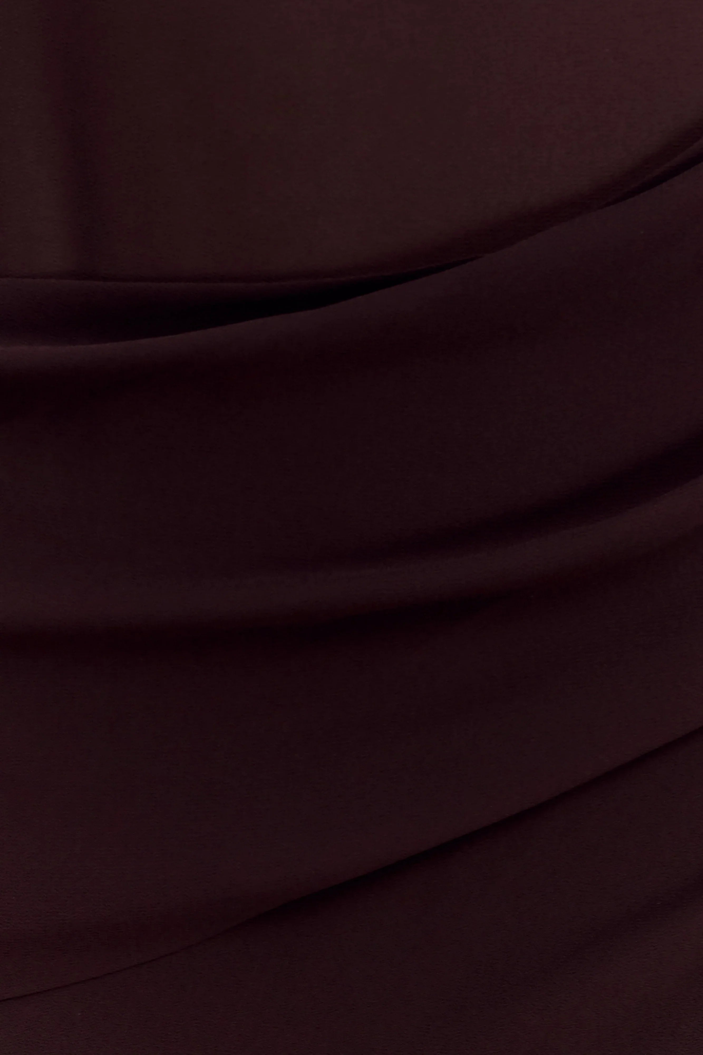 Kirsten Off Shoulder Chiffon Maxi Dress Cacao Brown