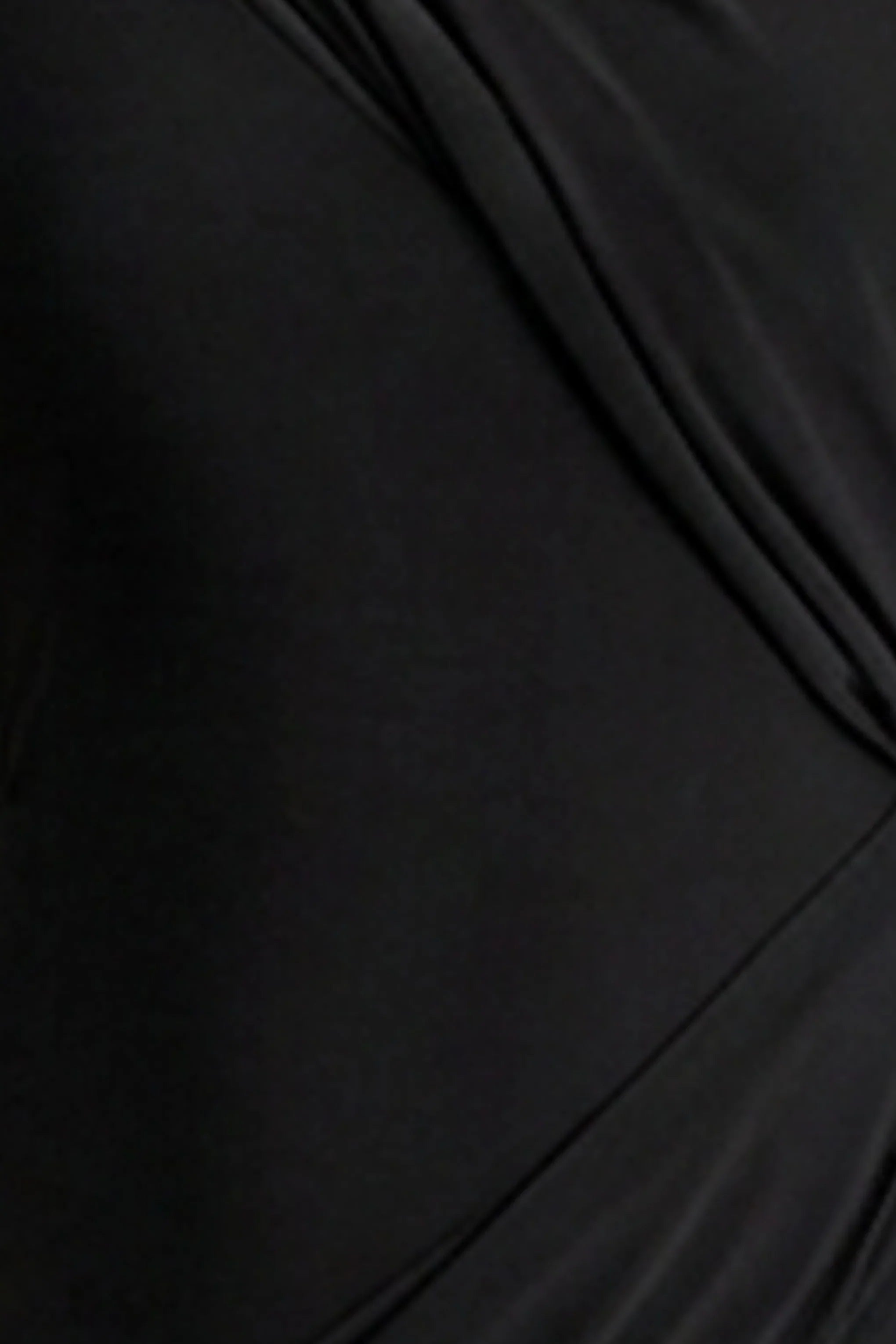 Aphra Black High Neck Maxi Dress With Cape Sleeve