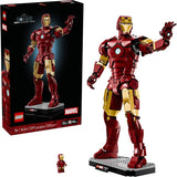 LEGO Marvel Iron Man Mark 3 Collectors Edition Building Set Poseable Super Hero Construction Kit W Mark 3 Minifigure for Adults Ages 18 Collectible Gift Idea for Birthdays 76344