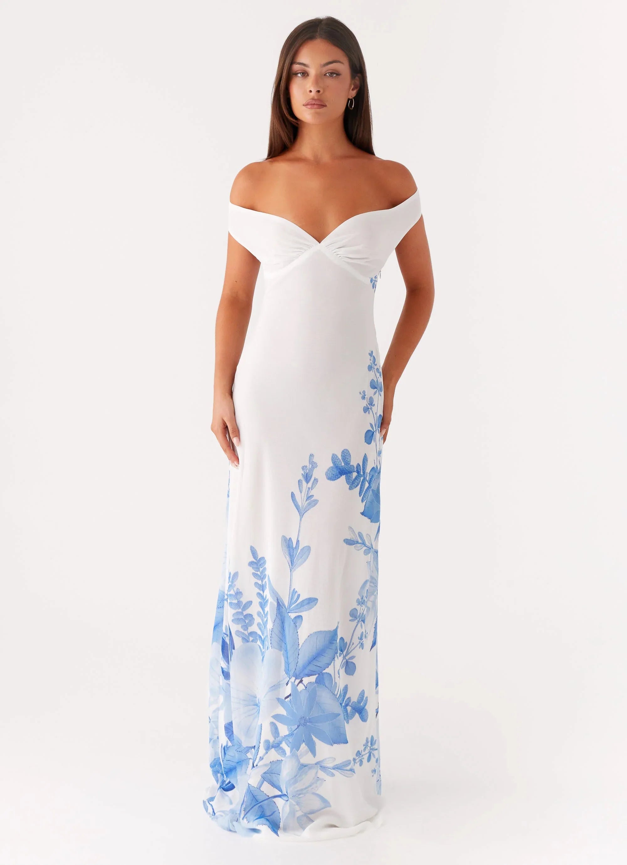 Krissa Maxi Dress Blue Floral