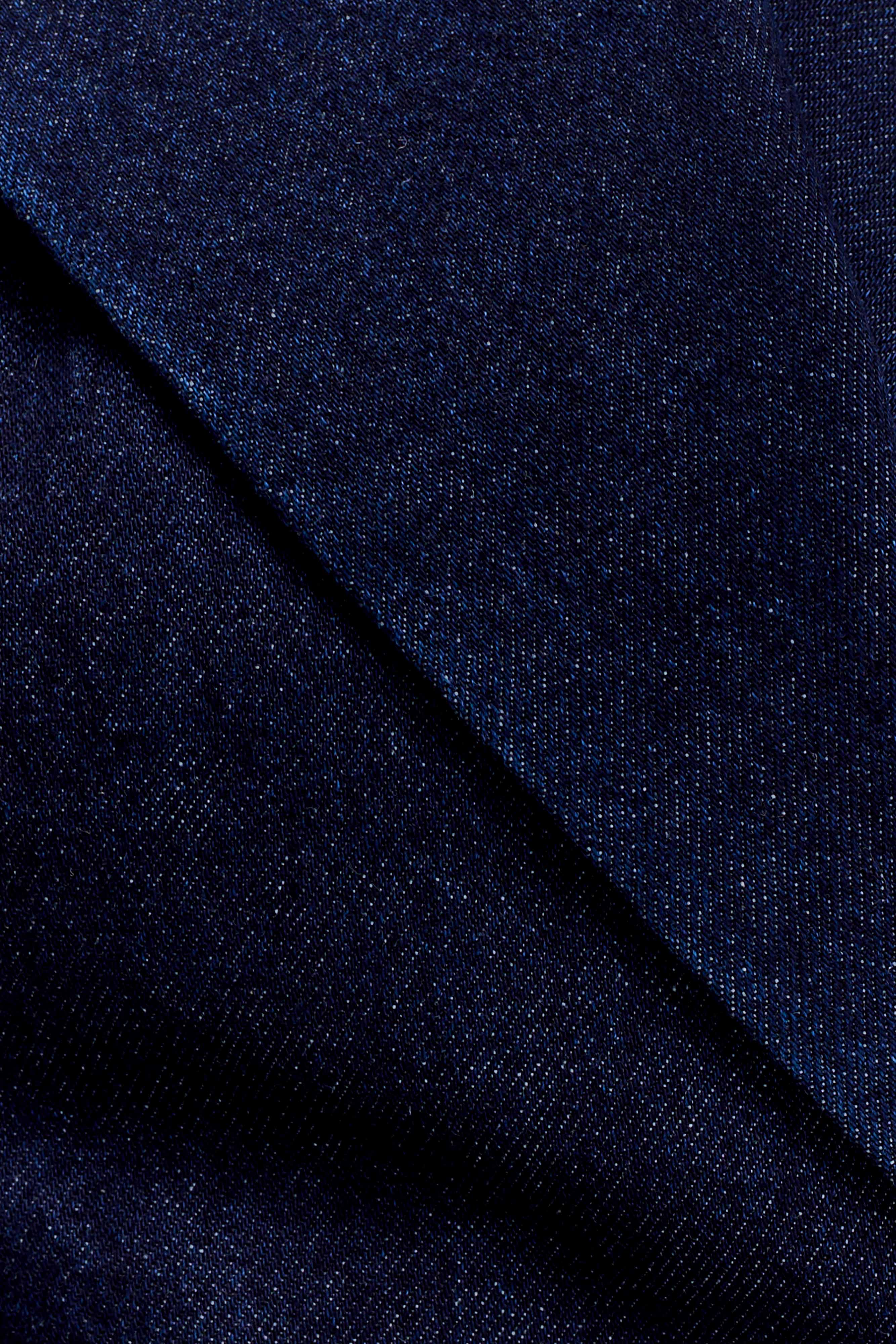 Charley Structured Tie Denim Top Indigo Blue