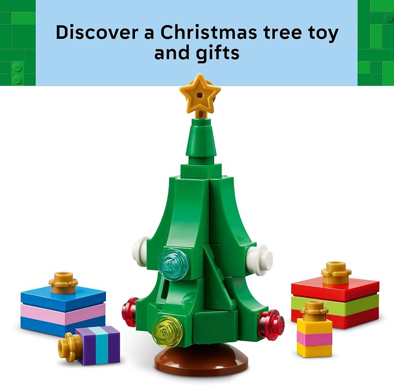 LEGO Santas Delivery Truck Building Toy for Kids Construction Set for Play or Christmas Decor Building Blocks for Girls Boys Ages 8 Holiday Craft Ideas for Families 40746
