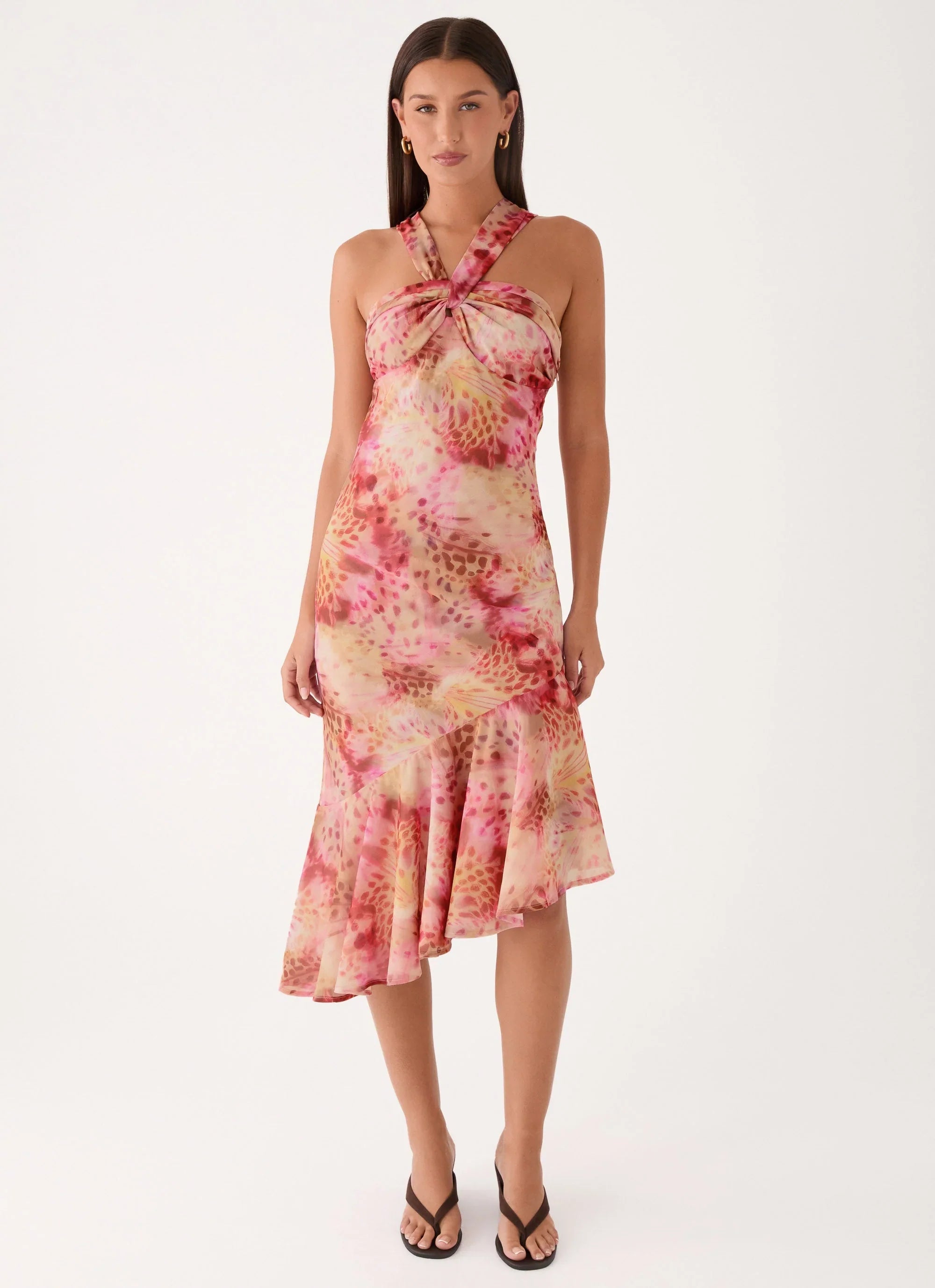 Sinnie Midi Dress Botanic Cheetah