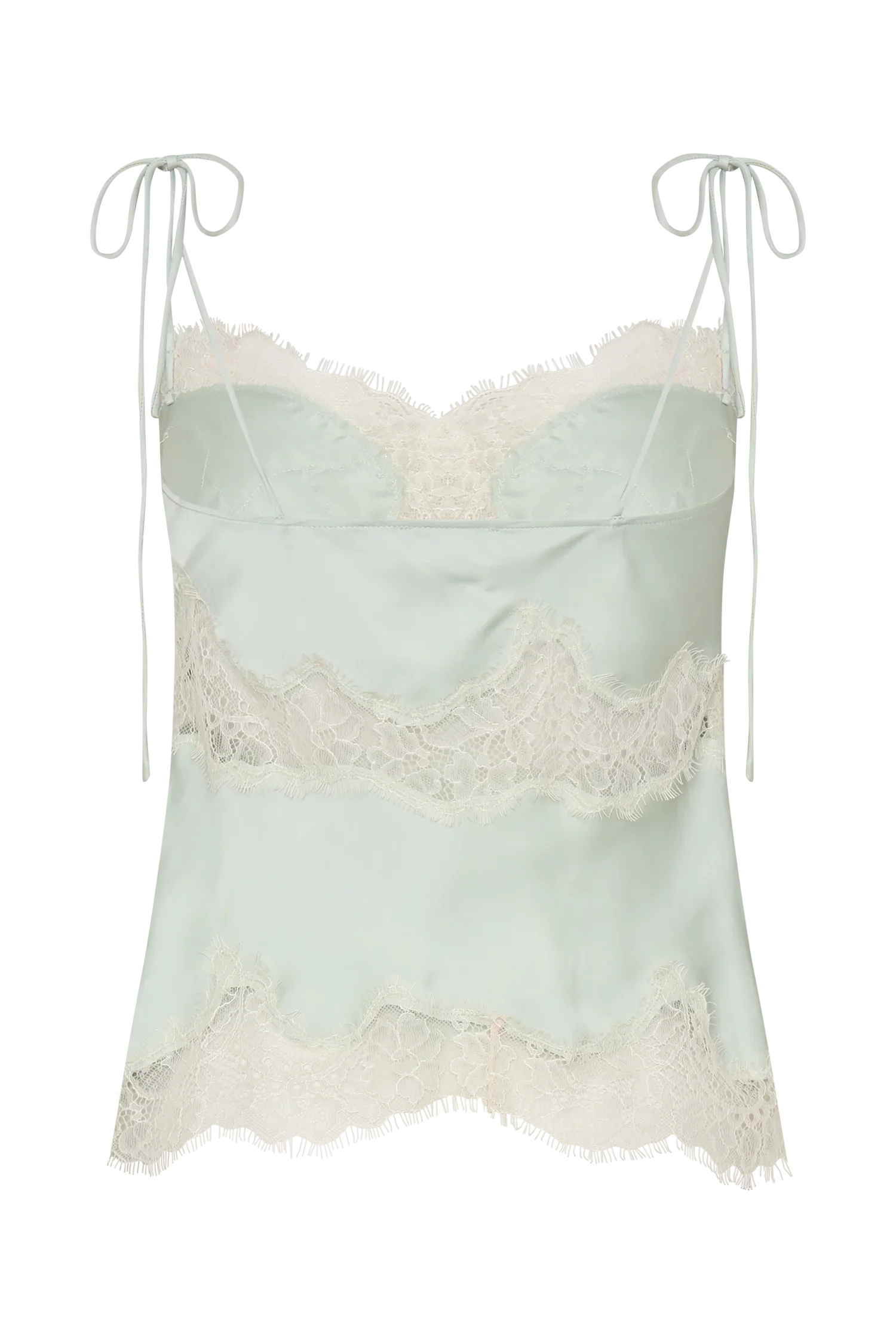 Nina Satin And Lace Camisole Sage