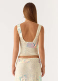 Erinah Sequin Top Yellow