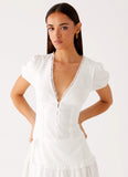 London Midi Dress White