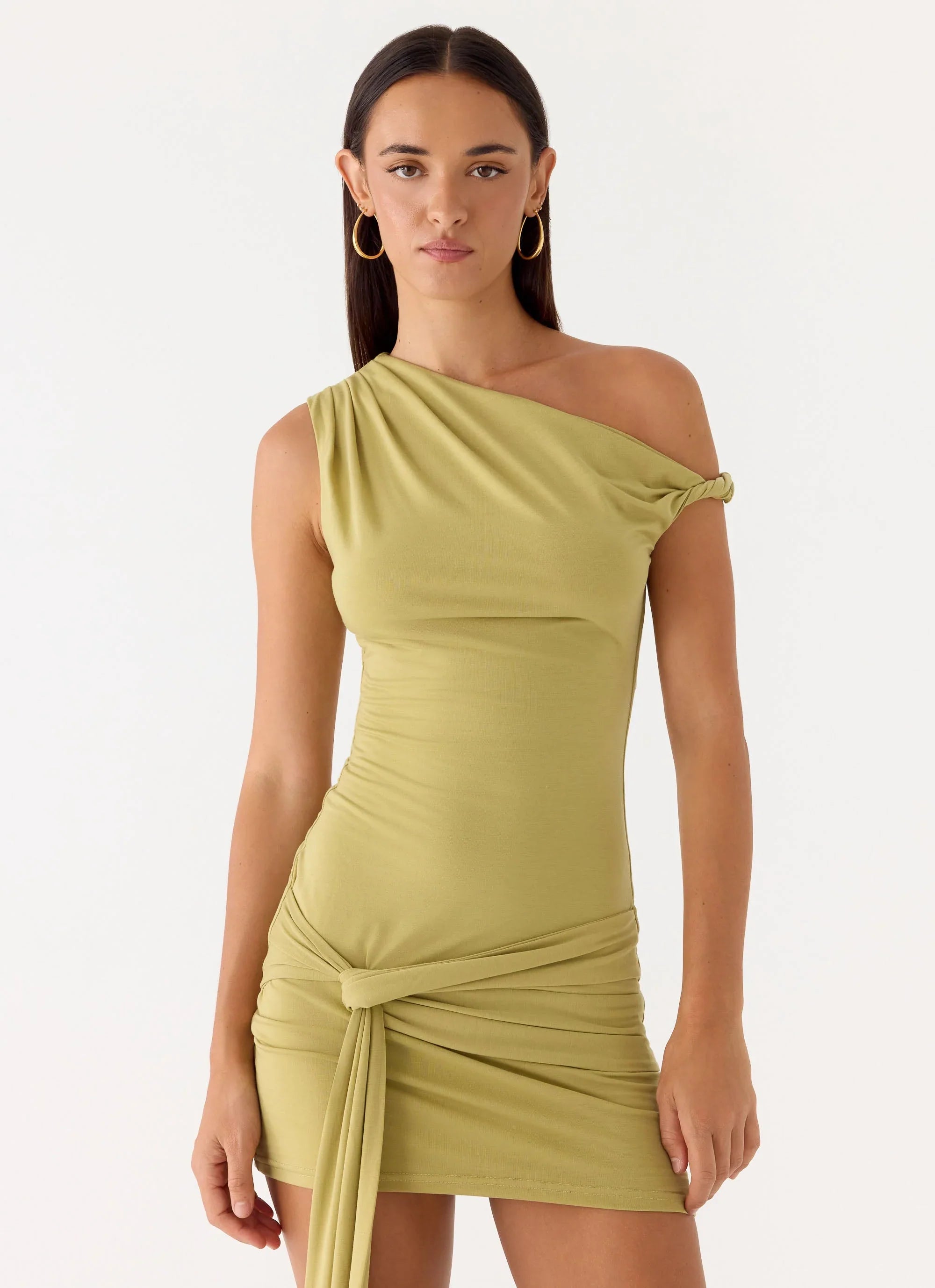 Zander Mini Dress Green Olive