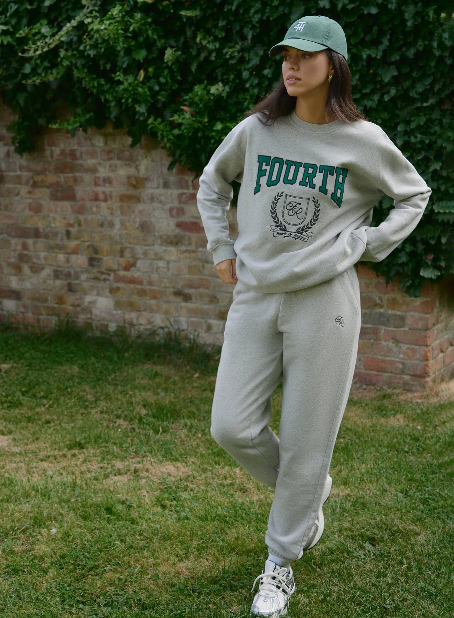 Grey Fourth Branded Cuffed Jogger