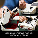 LEGO Icons Lamborghini Countach 5000 Quattrovalvole Model Car Kit Collectible Building Set for Adults Ages 18 Detailed Lamborghini Car Kit with Scissor Doors V12 Engine and More 10337
