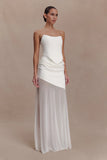 Karina Strapless Scuba Corset White