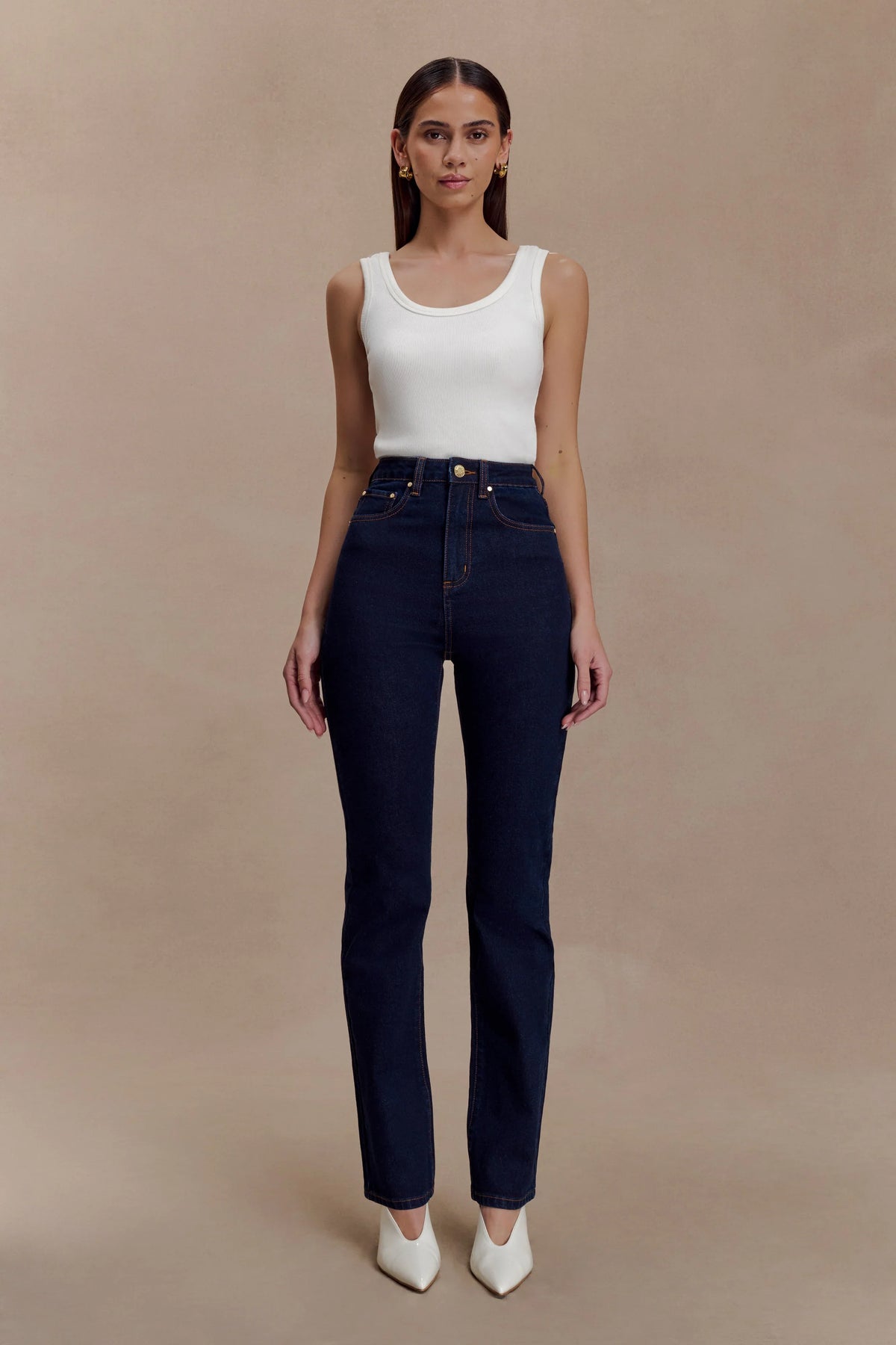Janessa Skinny Denim Jeans Indigo Blue