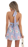Floral Halter Dress in Lavender