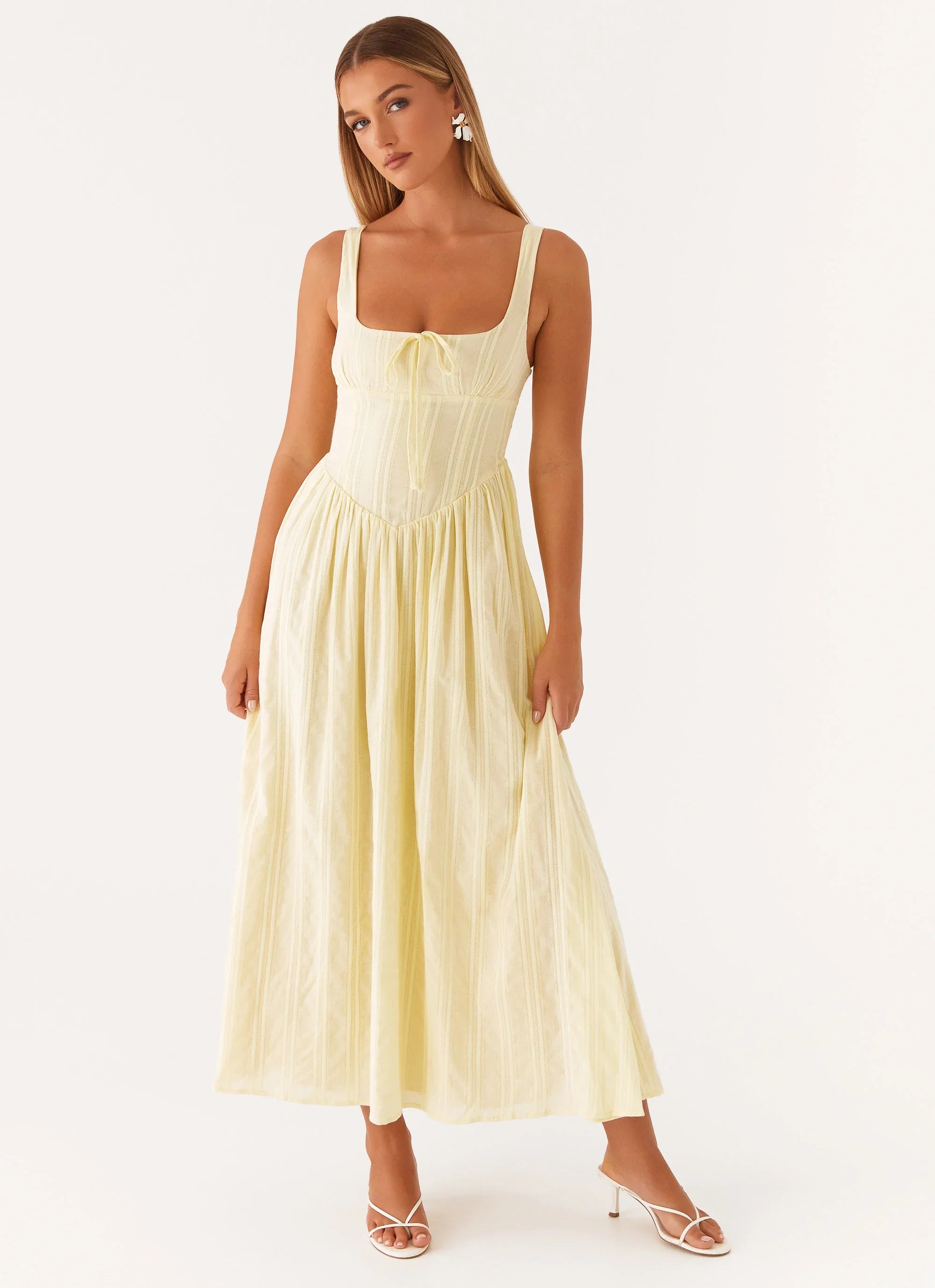 Pascuelle Midi Dress Yellow